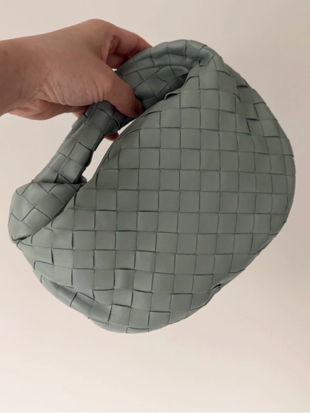 Bottega Veneta Sage Green Intrecciato Mini Jodie Shoulder Bag - Picture 11 of 14